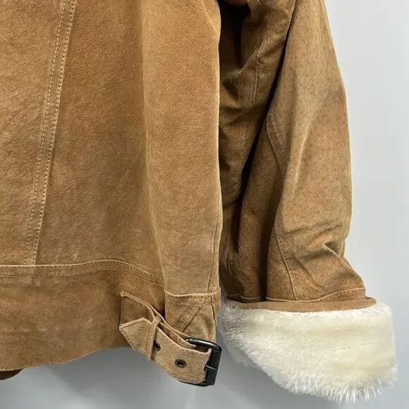 North West Territory Womens Genuine Leather Jacket Large - Picture 5 of 10